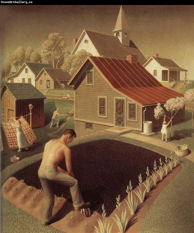 Grant Wood Town Spring